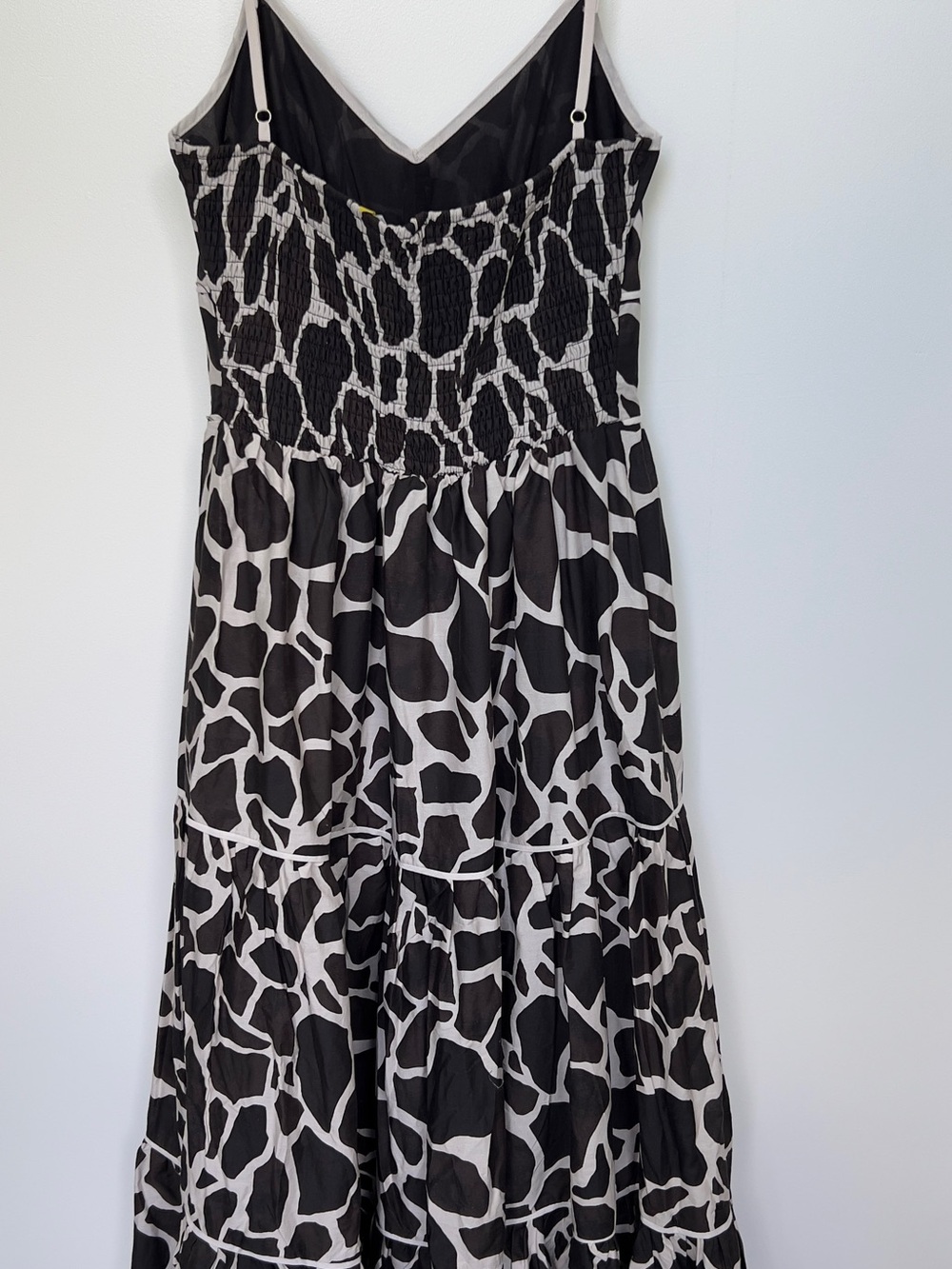 Flying tomato Black & White Giraffe Print Tiered Maxi Dress - Picture 7 of 8